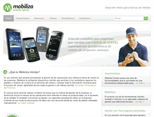 Tablet Screenshot of mobilizaventas.com